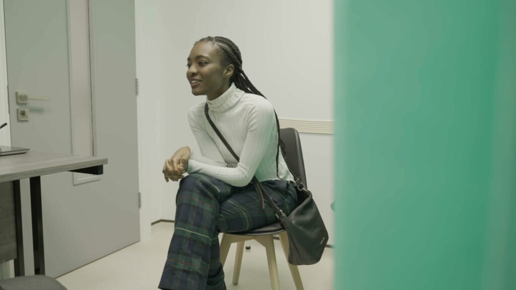 Patient attending a confidential sexual health consultation at Clinique Alpa, Palmers Green