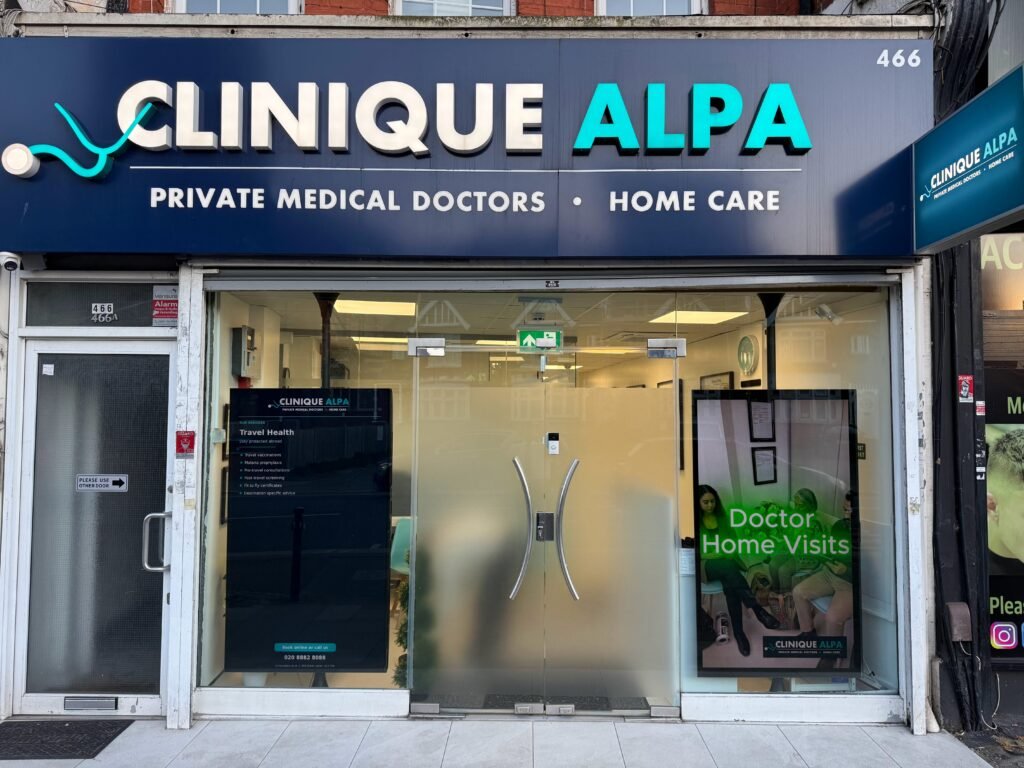 Clinique Alpa private GP clinic offering recurrent cystitis treatment in London