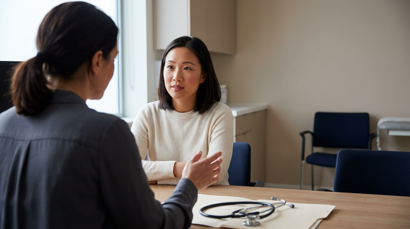 When Your Weight Loss Has Plateaued, the Phone Cannot Adjust the Dose 5 Patient writing in a food and exercise diary, structured weight management review preparation